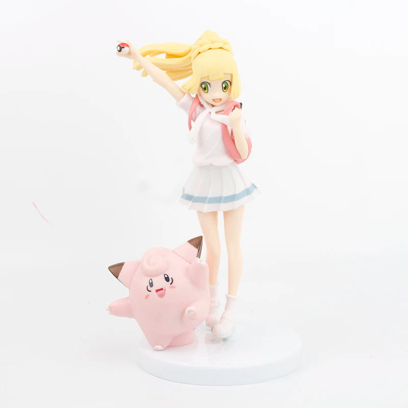 19CM Pokémon Lillie and Clefairy Action Figure