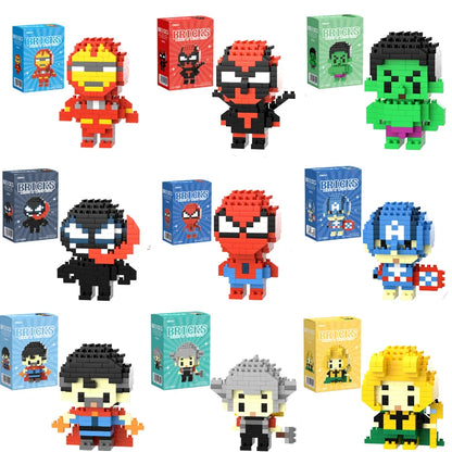 Superhero Mini Building Blocks Figure – Marvel Character Brick Toy