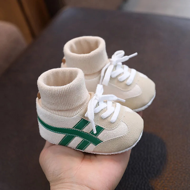 Baby Sock Sneakers Anti-Slip Soft Sole High-Top Shoes