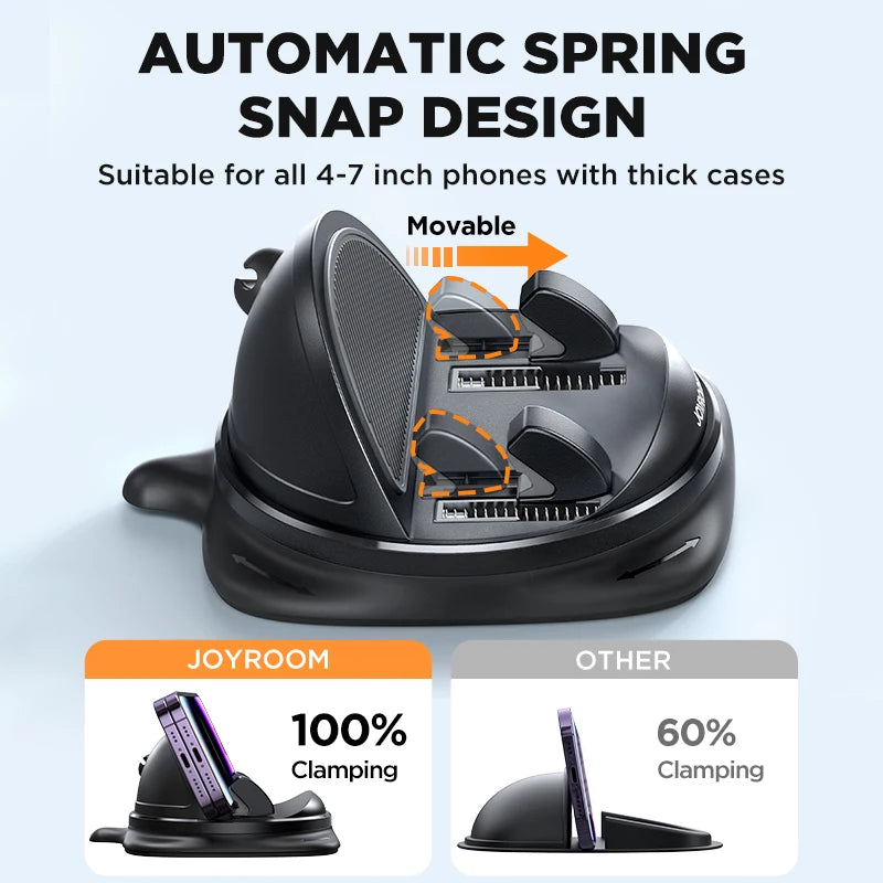Joyroom Dashboard Car Phone Holder – Reusable Silicone Anti-Slip Mount
