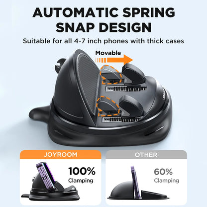 Joyroom Dashboard Car Phone Holder – Reusable Silicone Anti-Slip Mount