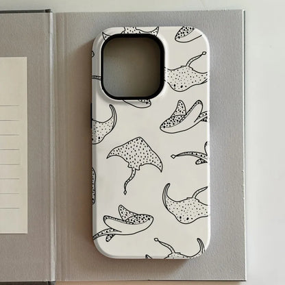 Art Cute animals iPhone Case