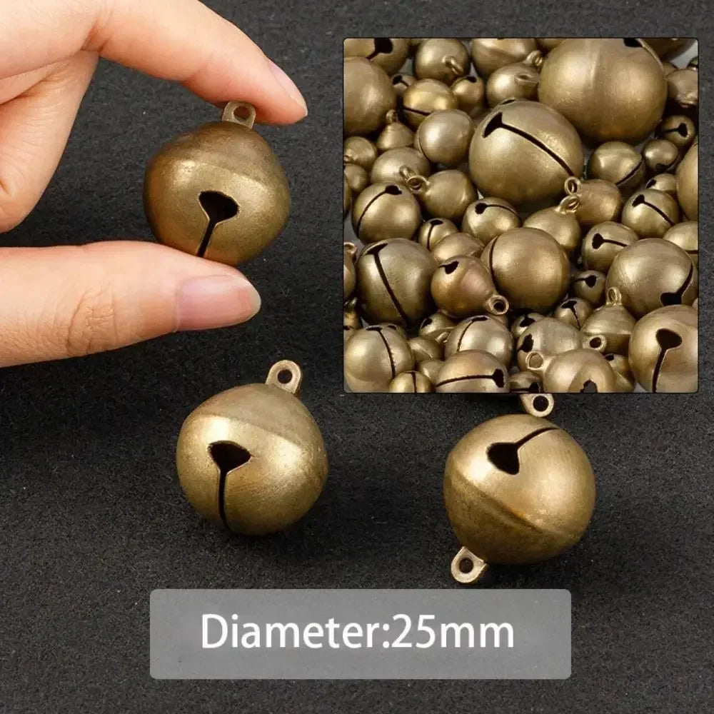 Bronze Metal Jingle Bells for DIY Crafts & Christmas Decor