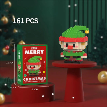 Christmas Mini Building Blocks Toy Set – Festive Holiday Gift