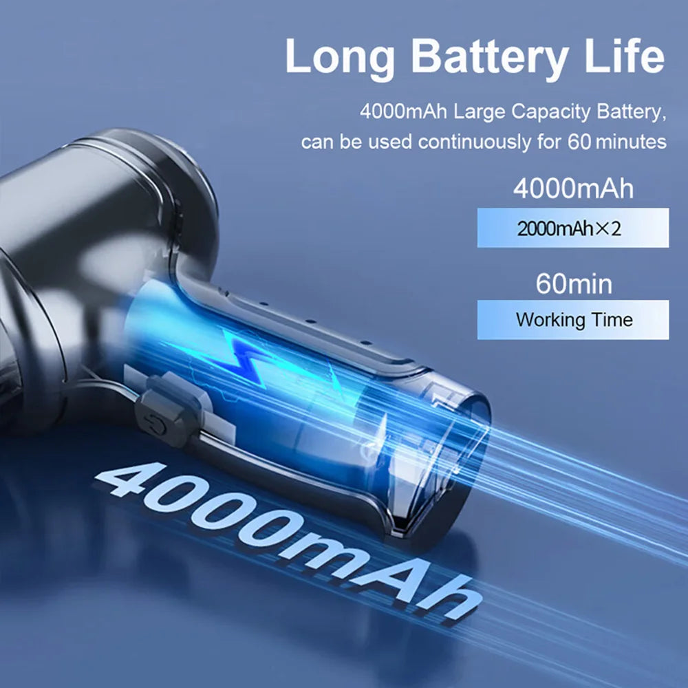 Handheld Wireless Car Vacuum Cleaner 95000Pa 2-in-1 Blower & Home Use