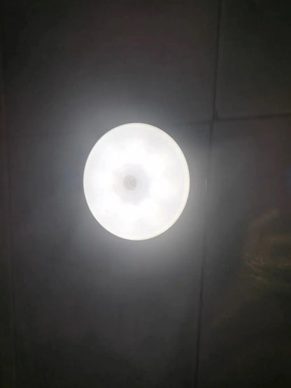 Motion Sensor LED Night Light – USB Rechargeable Wireless Lamp