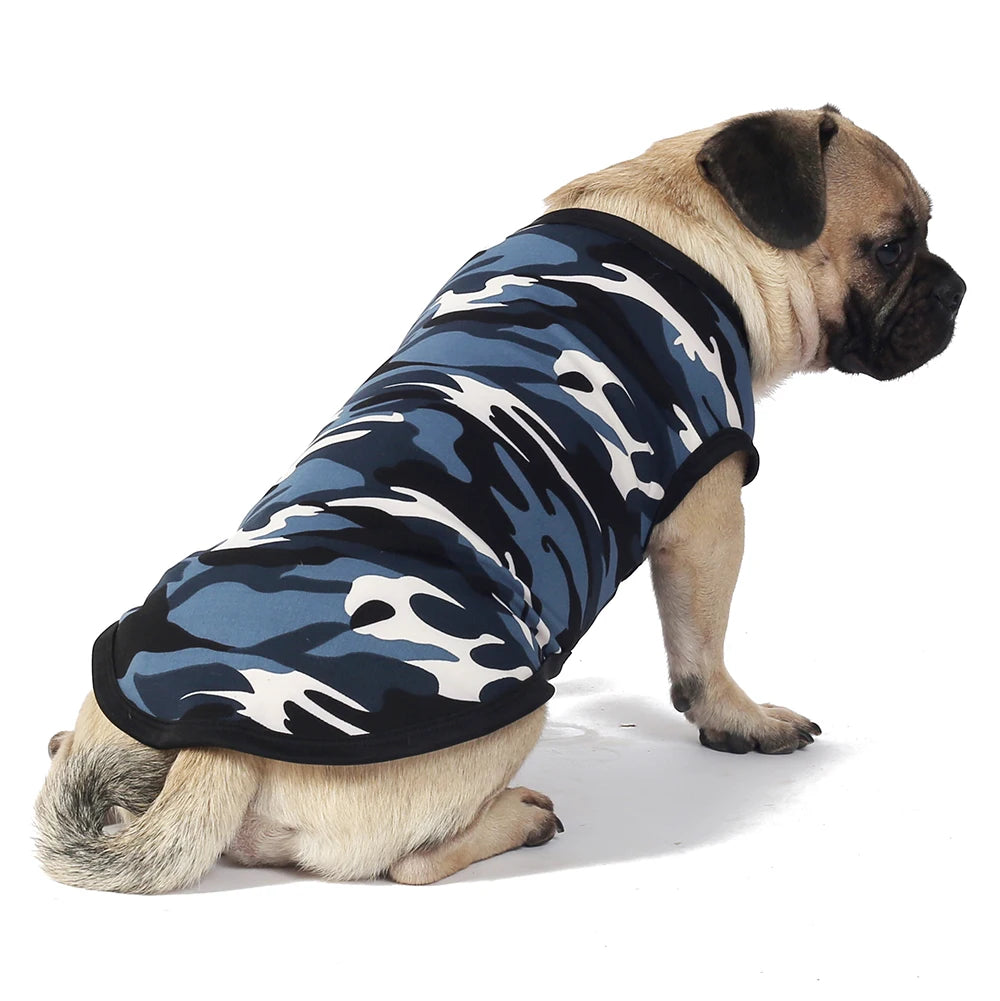 Camouflage Dog Vest Shirt for Small & Medium Dogs and Cats