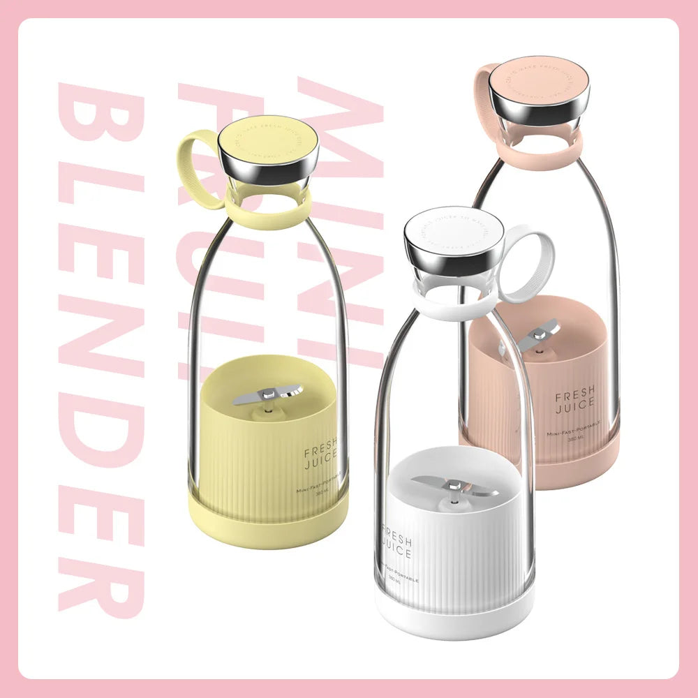 Portable Electric Blender – USB Rechargeable Mini Juicer