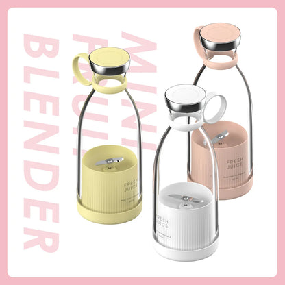 Portable Electric Blender – USB Rechargeable Mini Juicer