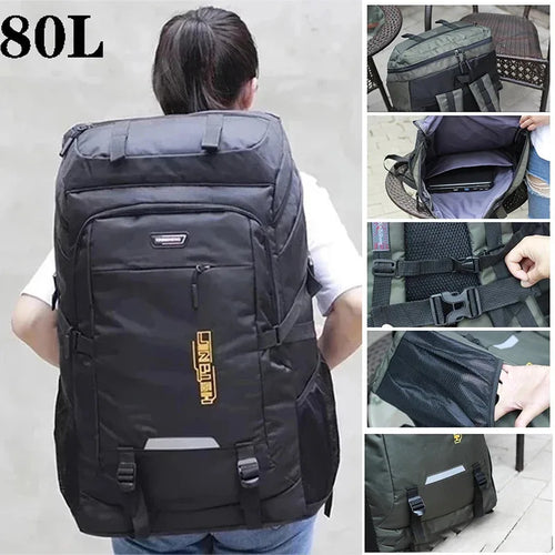 Large Hiking Backpack 50L/80L for Camping & Travel