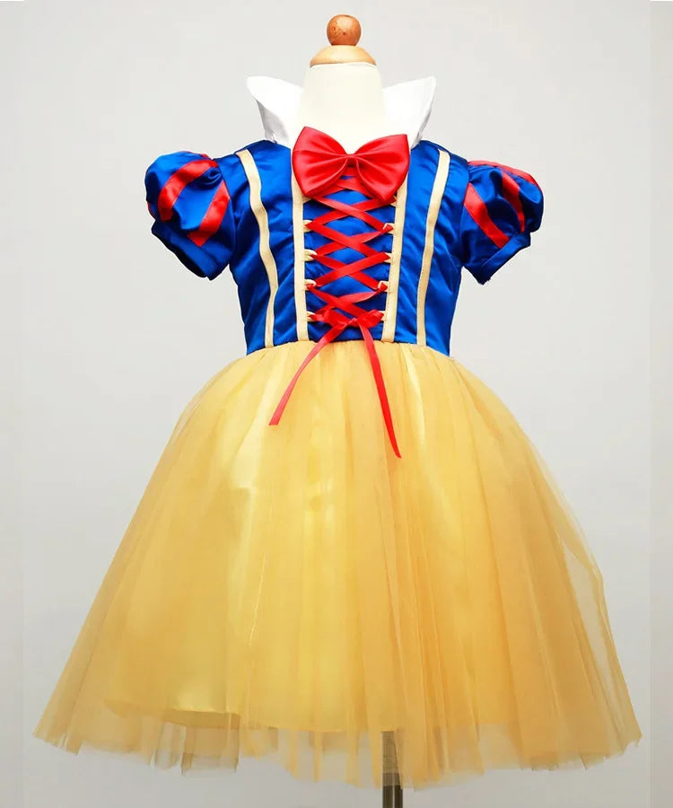 Snow White Princess Costume for Kids – Cape & Dress Set