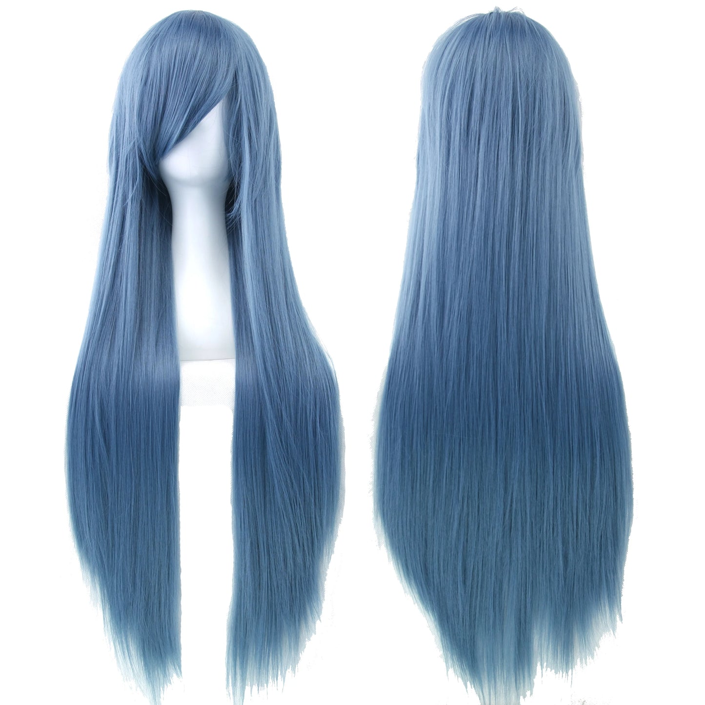 80cm Long Synthetic Cosplay Wig – Straight Hair, 36 Colors