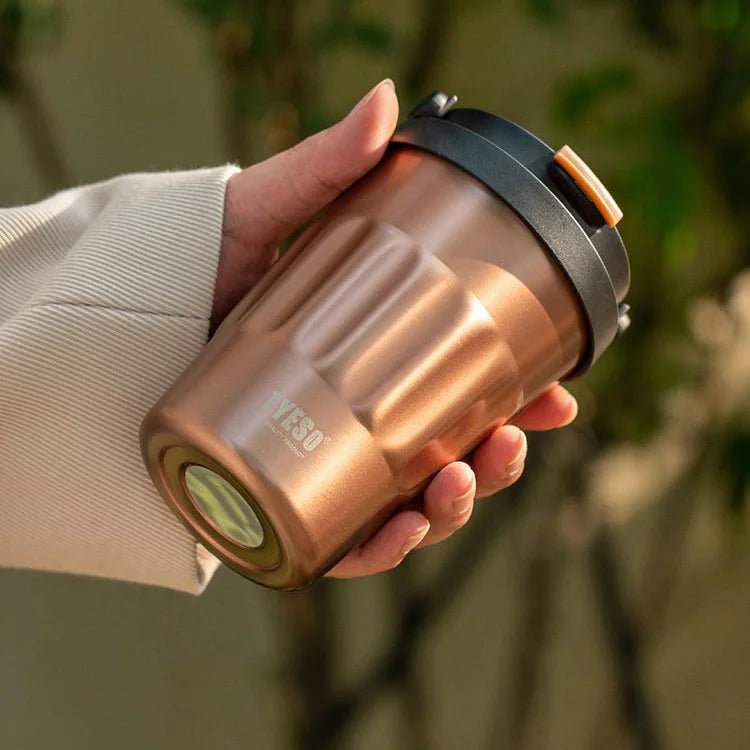 TYESO Insulated Coffee Travel Mug – Stainless Steel Vacuum Flask
