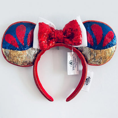 Disney Princess Minnie Ears Headband – Sequin Bow Hair Hoop