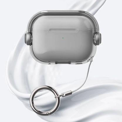 Clear AirPods Case with Security Lock Ring – Candy Color Cover