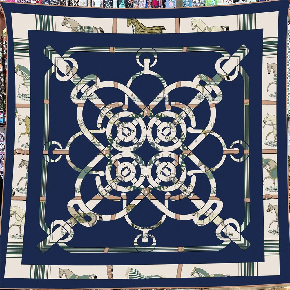 Luxury Silk Cashmere Square Scarf for Women – Designer Pashmina Shawl