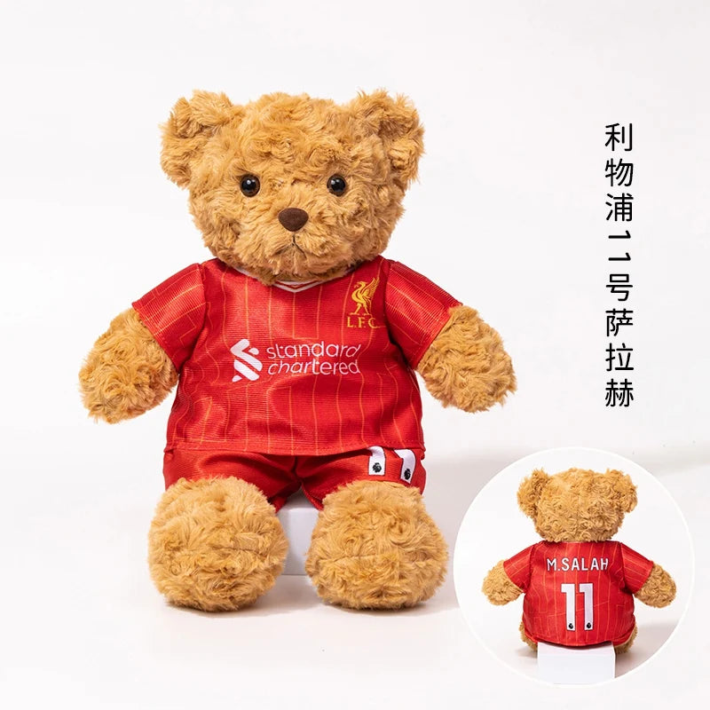 Football Player Plush Teddy Bear – Soccer Star Stuffed Doll