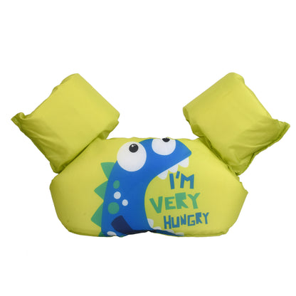 Kids Swim Float Vest with Arm Sleeves – Cartoon Design