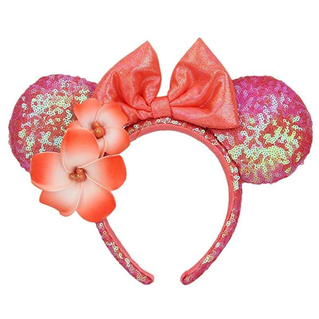 Disney Minnie Mouse Ears Headband – Sequin Bow Princess & Villain Styles