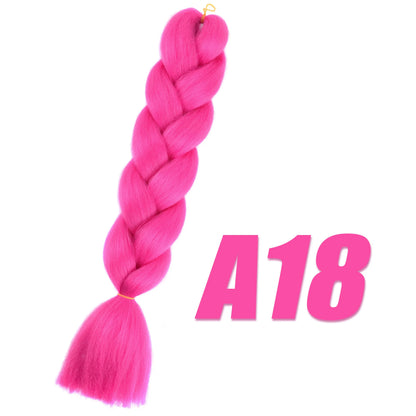 Pre-Stretched Kanekalon Jumbo Braiding Hair Extensions 24"