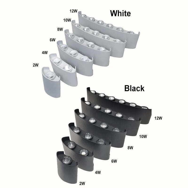 LED Wall Sconce Up Down Light – Modern Indoor Outdoor Wall Lamp