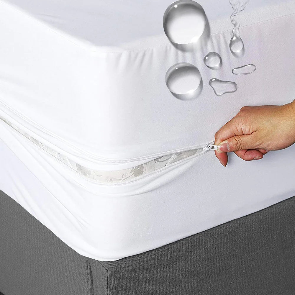 Zippered Mattress Encasement – 6-Sided Waterproof Cover