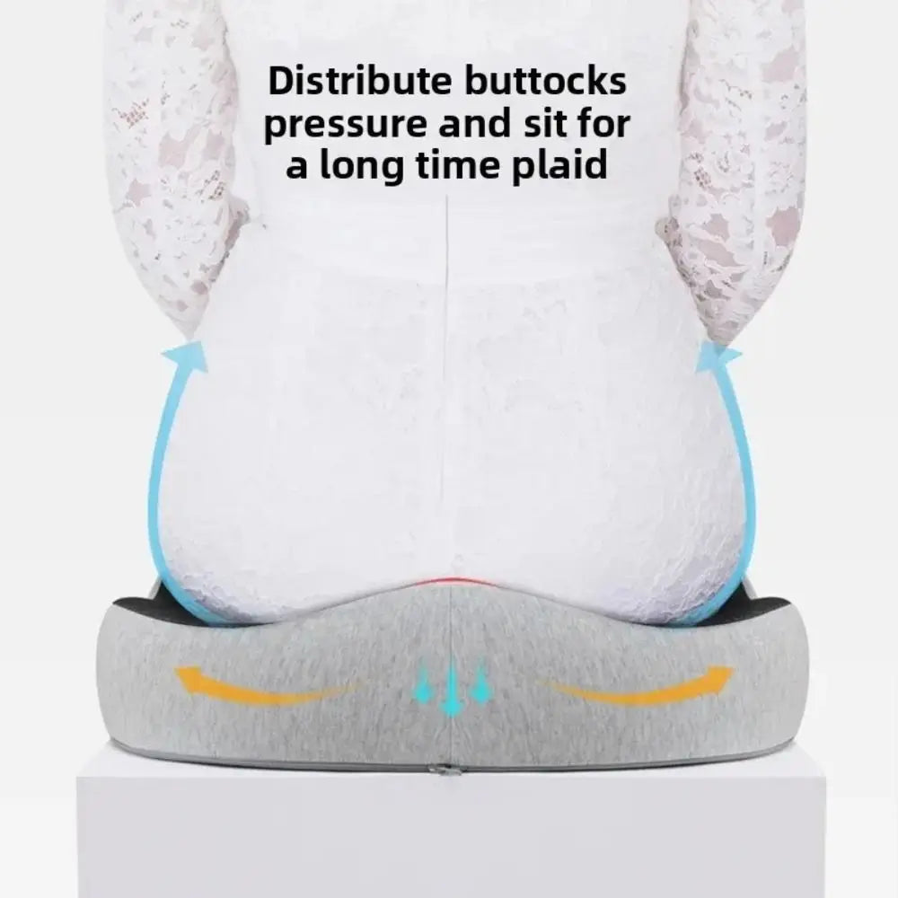 Orthopedic Memory Foam Seat Cushion for Back & Tailbone Pain Relief