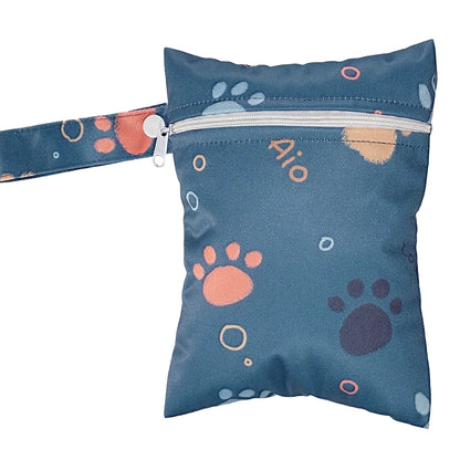 Waterproof Wet Dry Diaper Bag 20x25cm PUL Zipper Pouch