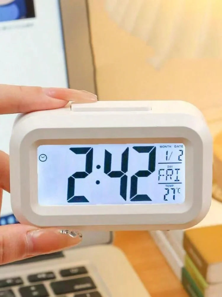 Smart Digital Alarm Clock – Glow-in-the-Dark LED Bedside Clock