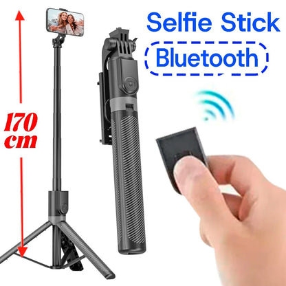 170cm Selfie Stick Tripod – Bluetooth, Reinforced & Portable