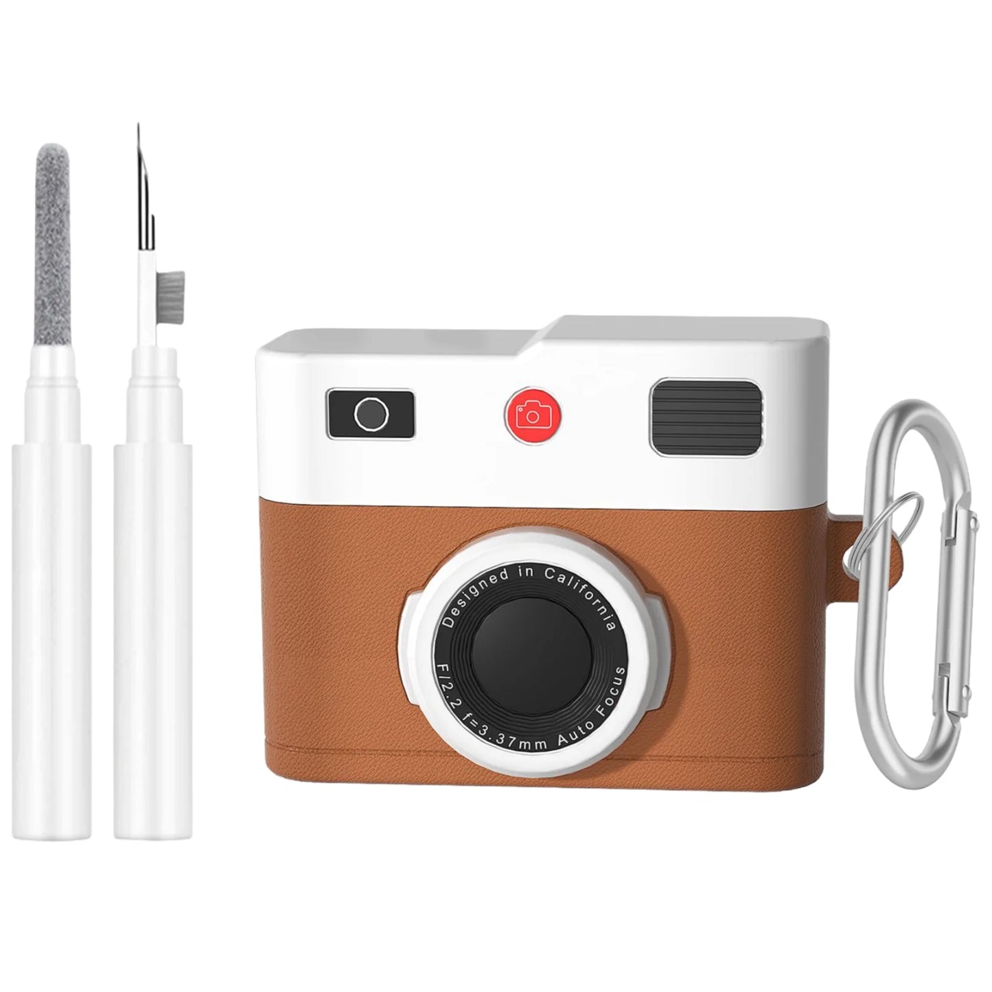 Retro Camera AirPods Pro 3 Case with Keychain & Cleaning Kit