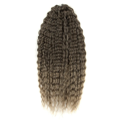 24 Inch Water Wave Crochet Braiding Hair – Synthetic Twist Curly Ombre Extensions