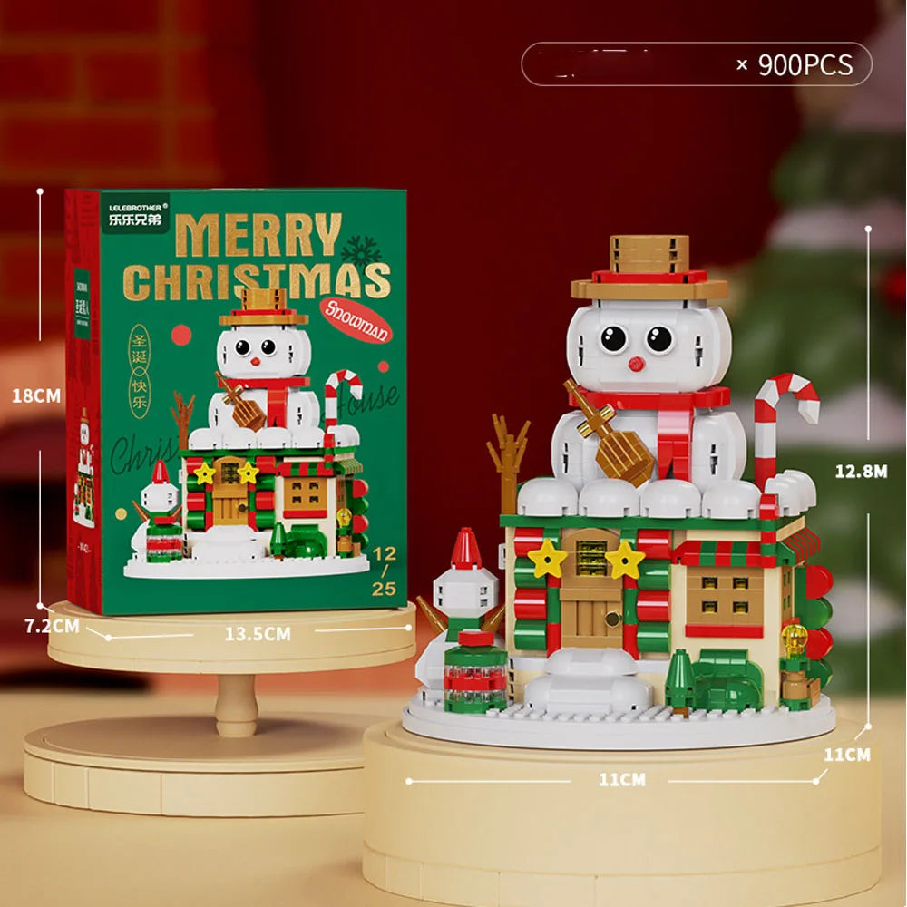 Christmas Micro Building Blocks Set – Santa, Reindeer & More