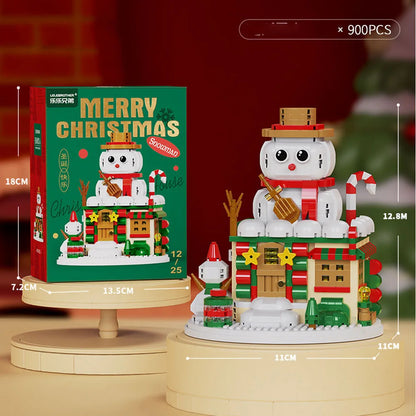 Christmas Micro Building Blocks Set – Santa, Reindeer & More