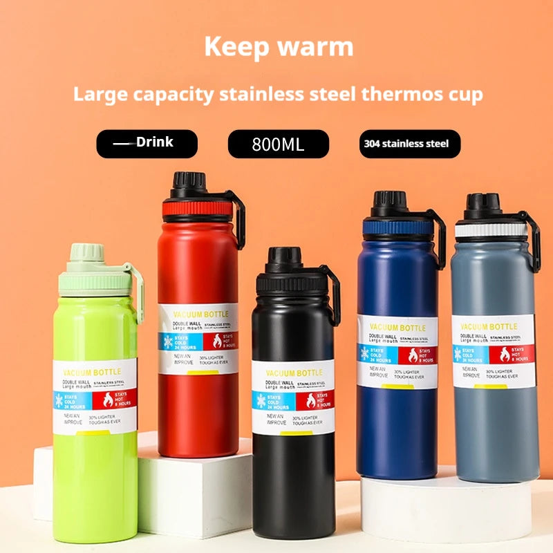 Stainless Steel Insulated Water Bottle – 20oz, 27oz & 34oz