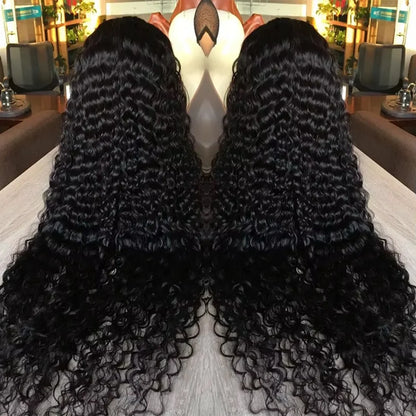 HD Lace Front Wig – Water Deep Wave Curly 250% Density