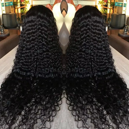 HD Lace Front Wig – Water Deep Wave Curly 250% Density