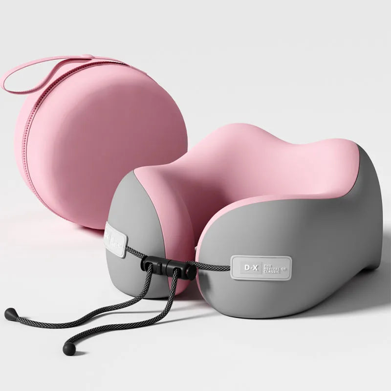 Memory Foam Travel Neck Pillow – U-Shaped, Soft & Ergonomic, 3 Colors