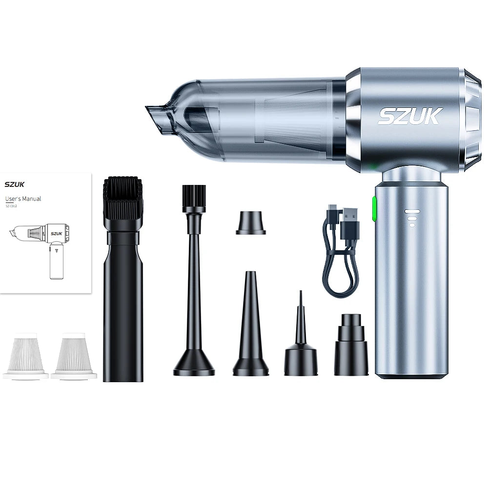 SZUK Cordless Handheld Vacuum Cleaner 180000Pa – Car & Keyboard