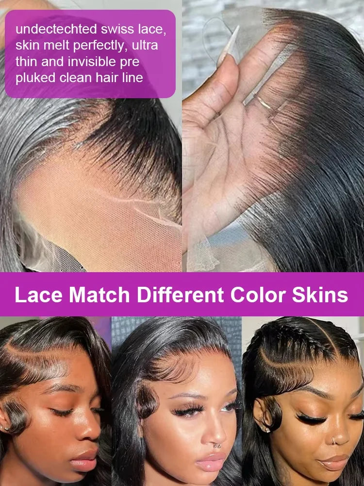 HD Lace Front Wig Straight Brazilian Raw Human Hair 13x4 13x6