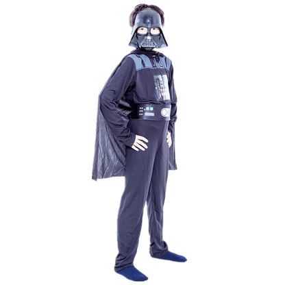 Kids Darth Vader Halloween Costume Set with Cape, Mask & Gloves