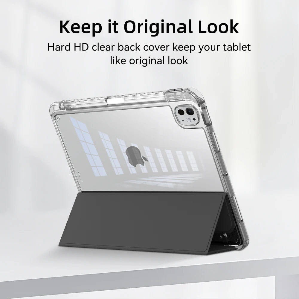 iPad Case with Pencil Holder – Fits iPad Pro 11/12.9/13, Air, Mini, 10th Gen & More