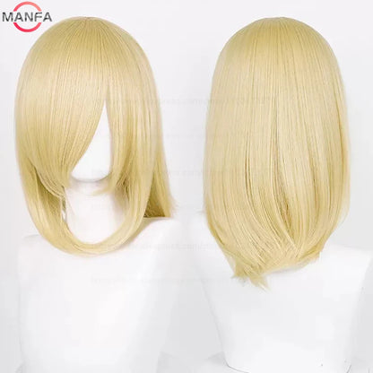 Anime Cosplay Bob Wig with Bangs – 40cm Heat Resistant, 54 Colors