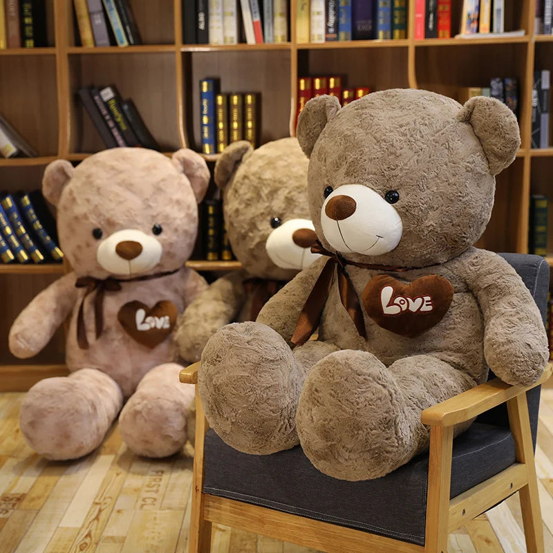 Teddy Bear Plush Doll – Stuffed Animal Pillow Gift for Kids & Lovers