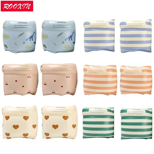 Inflatable Swim Arm Floaties for Kids – Cherry Print Armbands