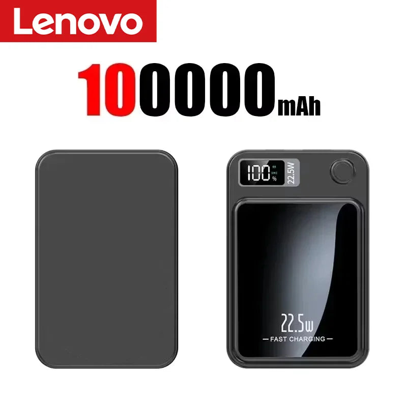 Lenovo Magnetic Wireless Power Bank 22.5W Fast Charging 50000–200000mAh