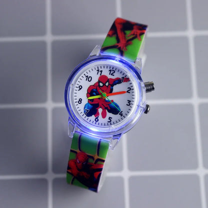 Kids Frozen Elsa & Anna Light-Up Watch Girls Silicone Strap
