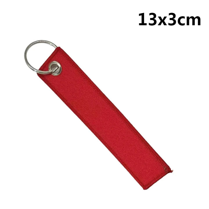Custom Embroidered Polyester Keychain – Personalized Name Tag