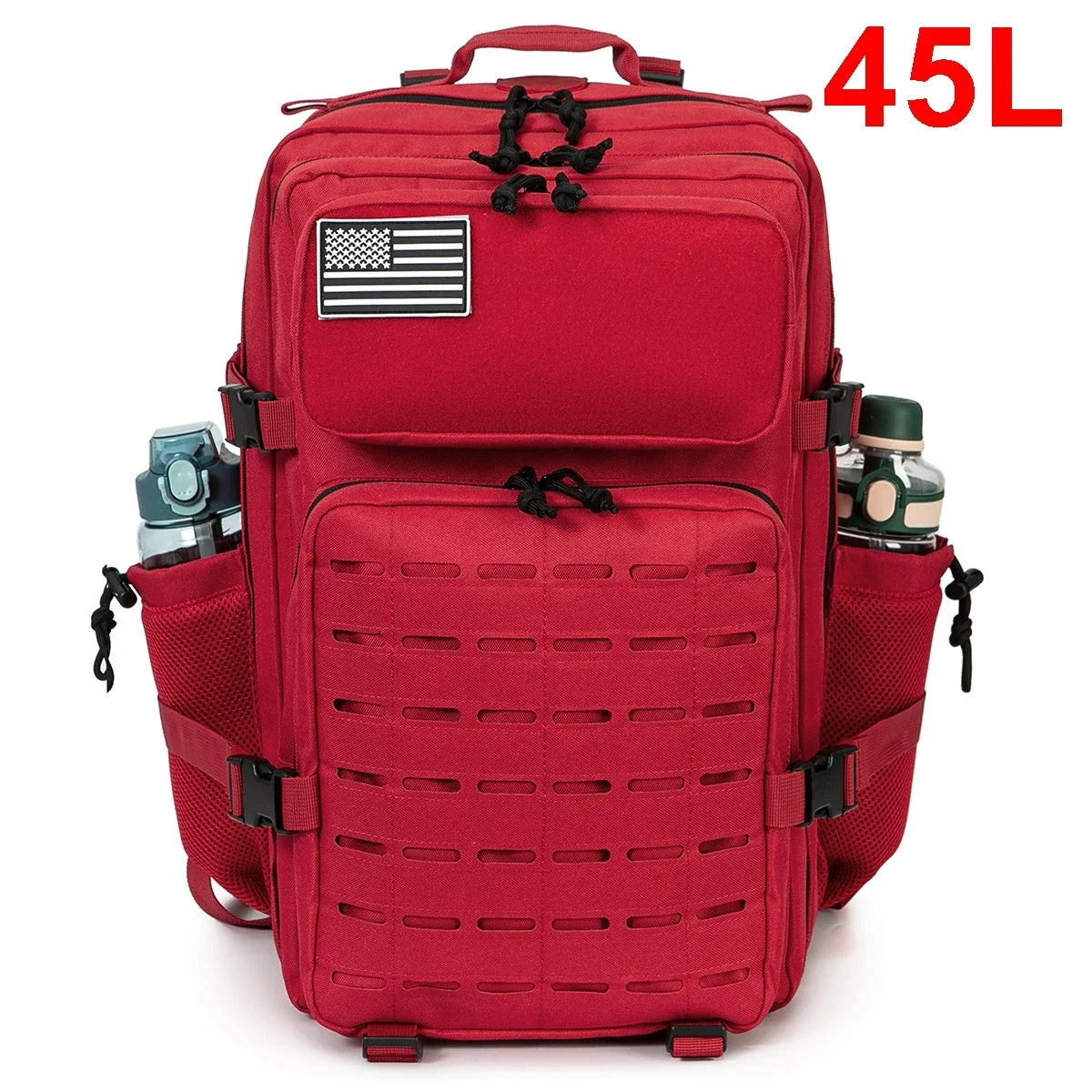 Tactical MOLLE Backpack with Dual Cup Holders – 25L & 45L