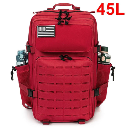 Tactical MOLLE Backpack with Dual Cup Holders – 25L & 45L